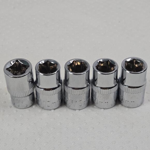 10mm Socket 5 Pcs Set 3/8" Shallow 5-Pound Magnetic Pick-up Tool - Picture 5 of 6